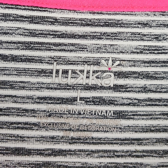 3 for $24 - Lukka Black/White/Gray Stripe Hooded Jacket Size Large - Picture 3 of 4